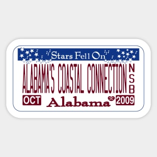 Alabama's Coastal Connection National Scenic Byway license plate Sticker